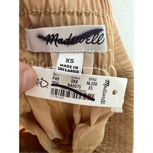 Madewell Carley Wide-Leg Pant - Desert Dune Tan - Size XS - NWT - Picture 8 of 11